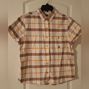 Panhandle slim rough stock mens shirt size large cotton western rodeo casual